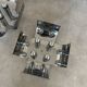 Set of rare chrome table lamps by Goffredo Reggiani