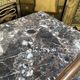 Chest of drawers Art Deco period beech tinted and veined marble