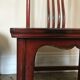 Pair of Chinese chairs, lacquered red, twentieth century