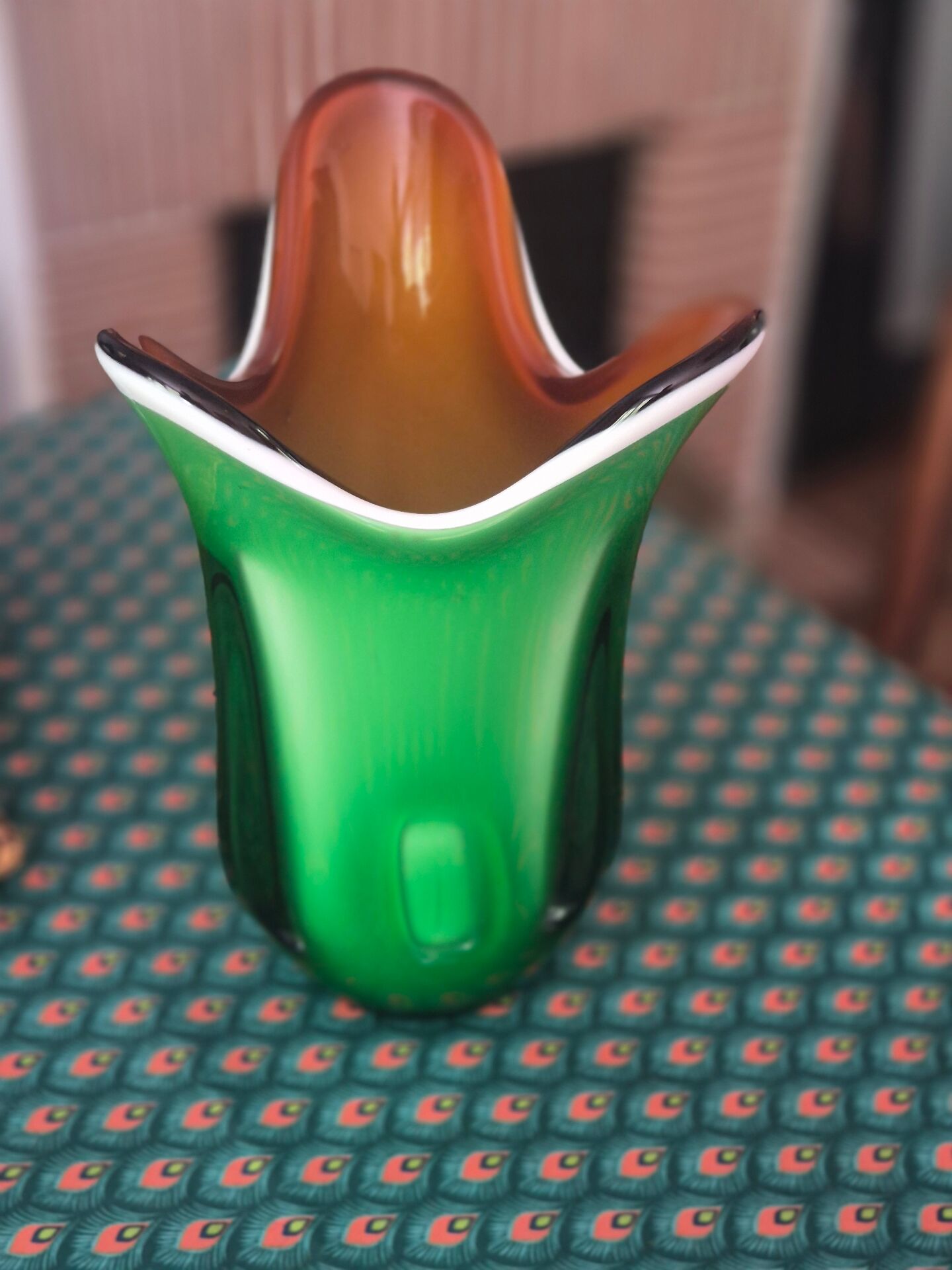 Colourful Murano-style vase