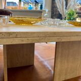 Travertine coffee table 70s