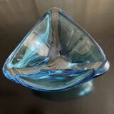 Empty blue crystal pocket