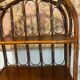 Étagère bibliothèque en rotin vintage