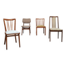 4 Mid Century chairs