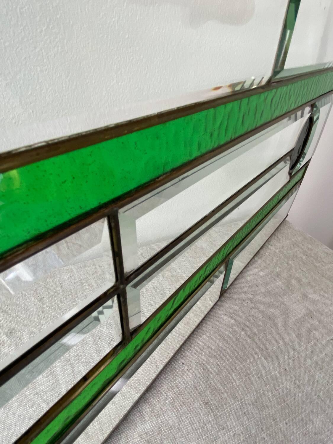 Stained glass beveled and cabochon