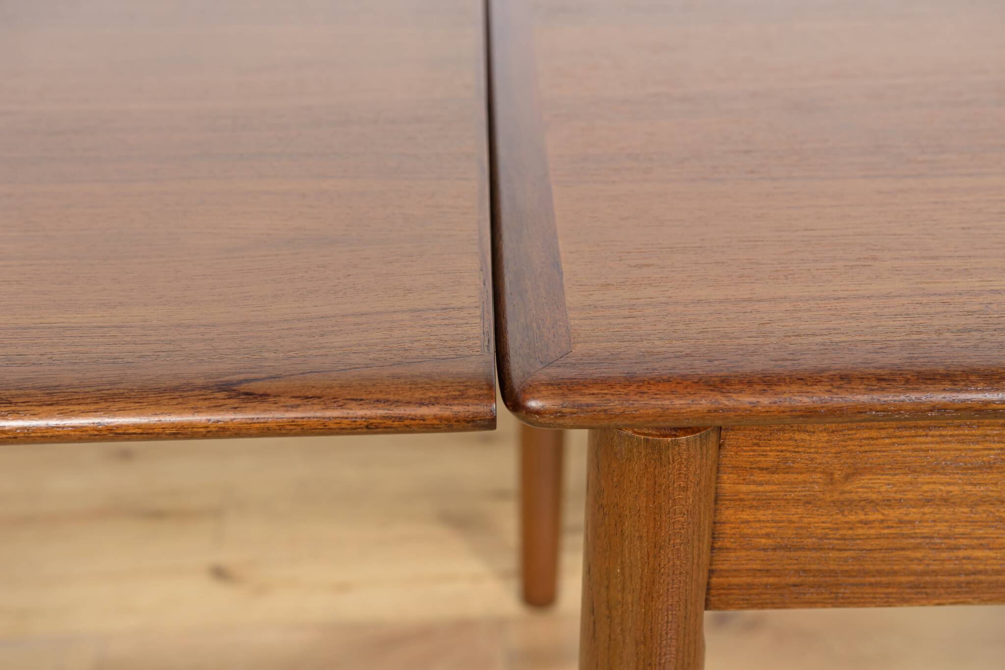 Mid-Century Square Extendable Teak Dining Table, Denmark, 1960s