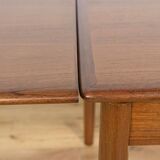 Mid-Century Square Extendable Teak Dining Table, Denmark, 1960s