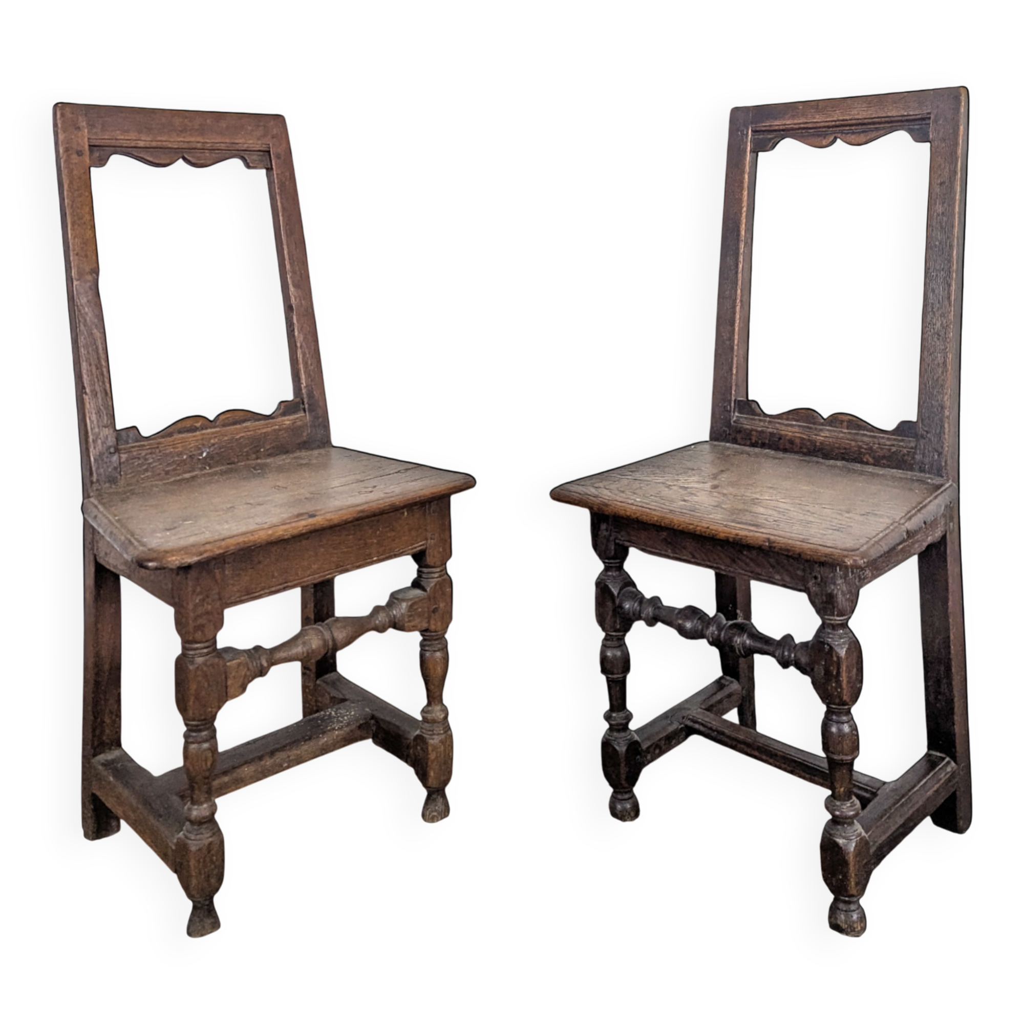 Pair of Lorraine chairs in oak
