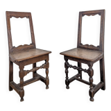 Pair of Lorraine chairs in oak