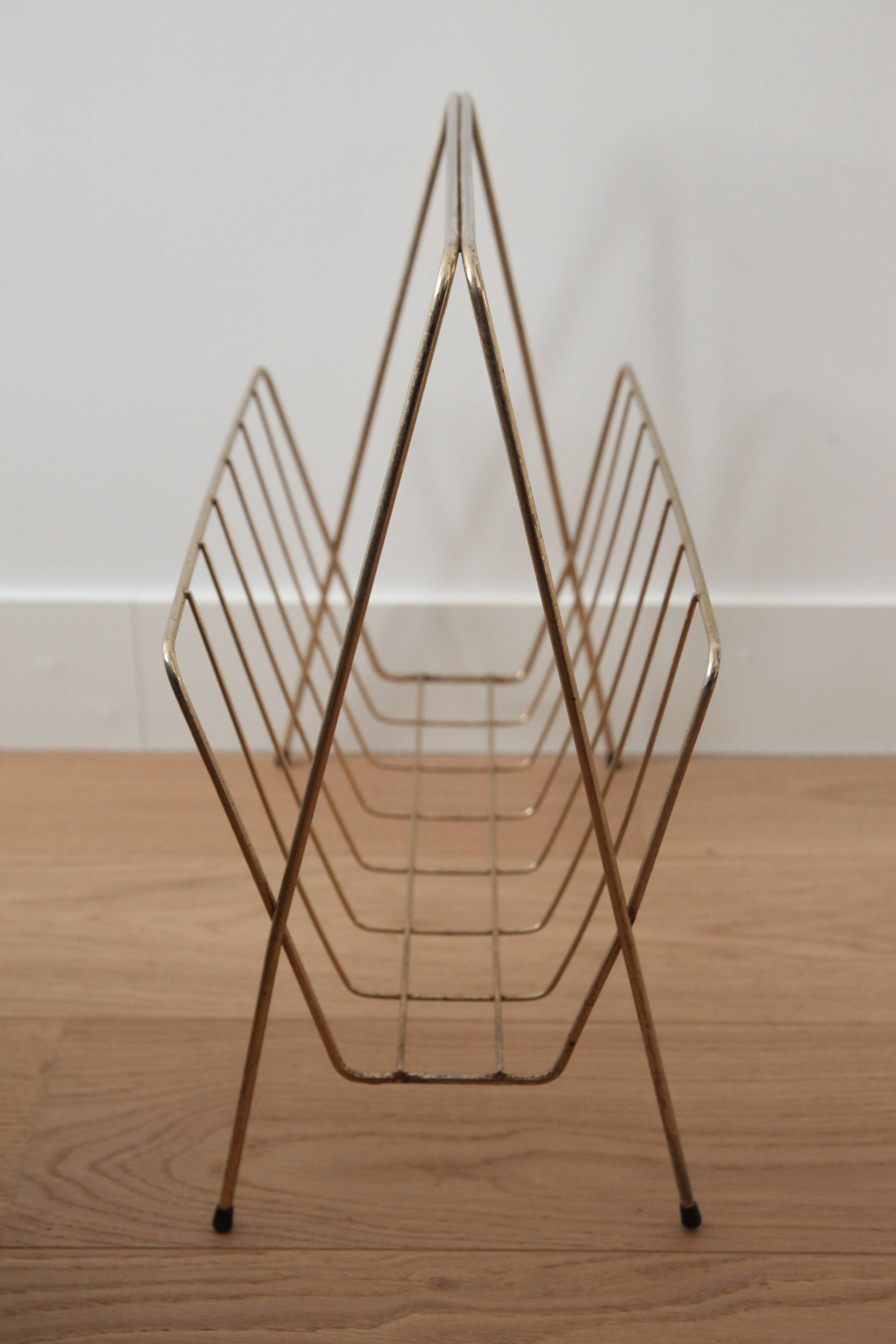 Gold metal magazine door