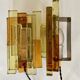 Pair of pressed glass sconces by Svend Aage Holm Sorensen (Denmark 1960)