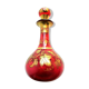 Small carafe Napoleon III red and gold Baccarat crystal, vine decoration
