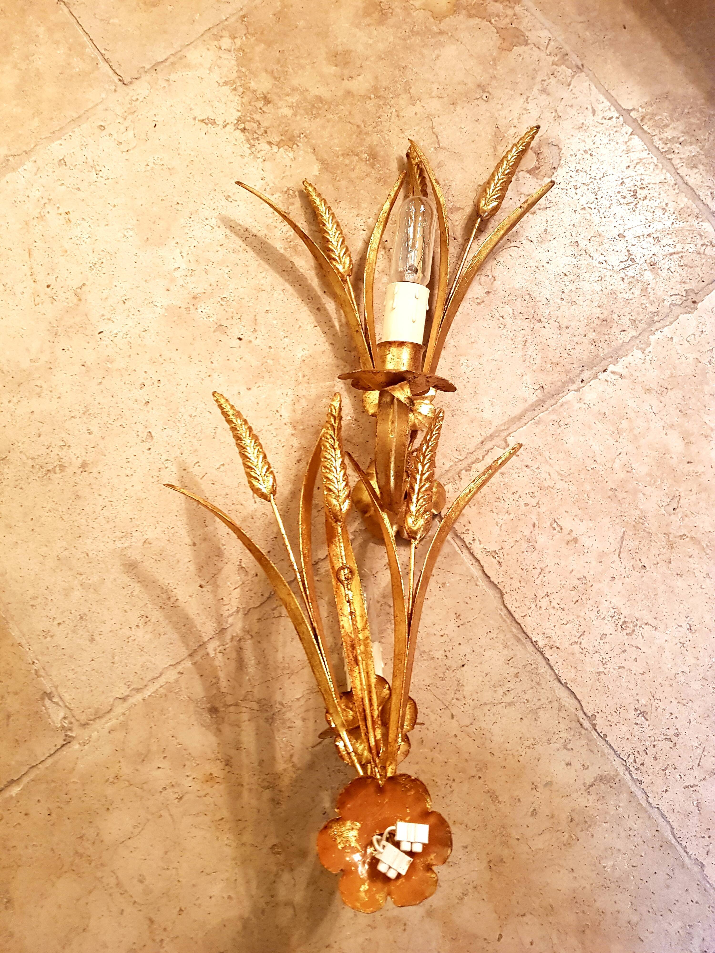 Pair of wall sconces, 70s