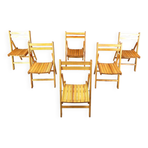 chaises pliantes en bois - milieu