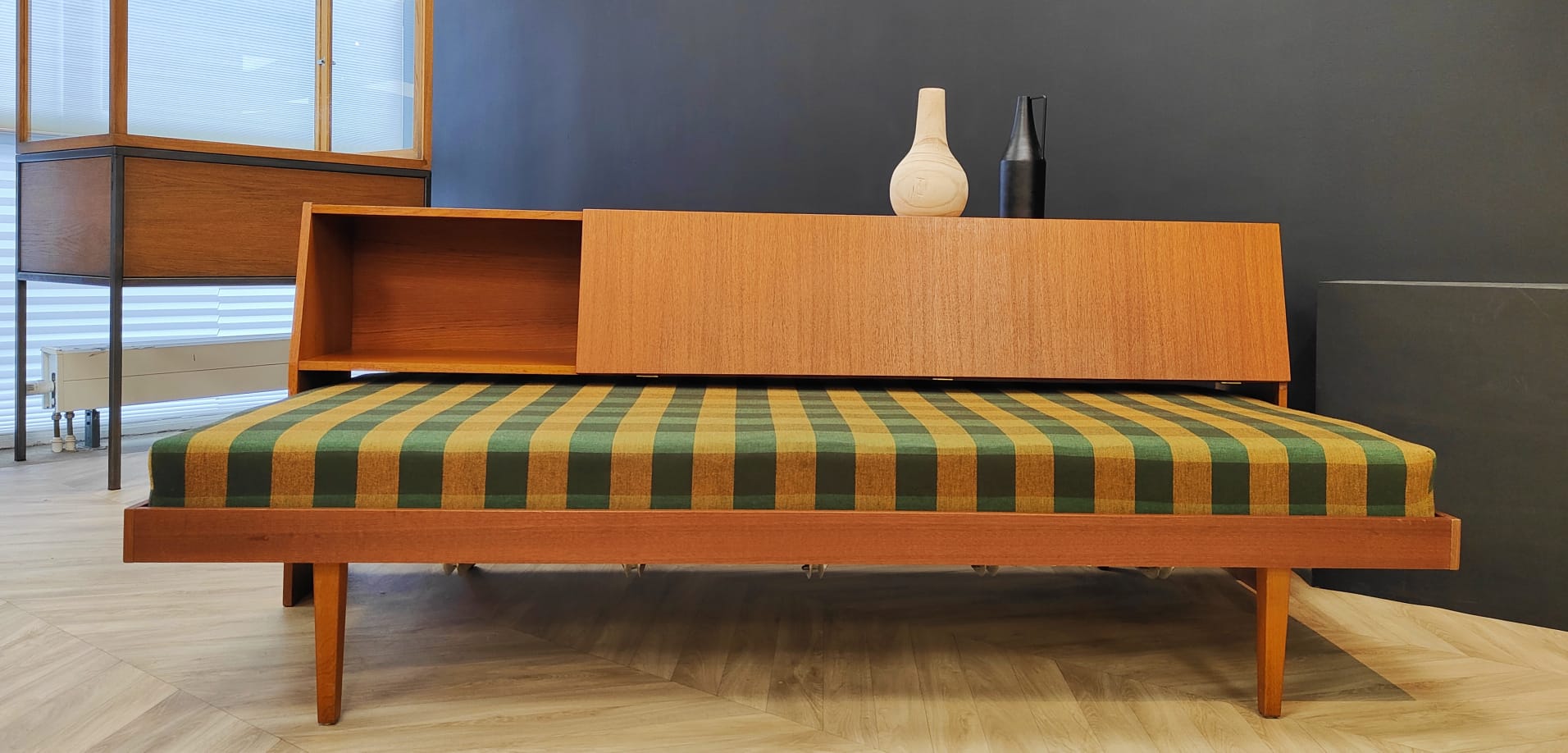 Mid century sofa bed, vintage - daybed, sofa