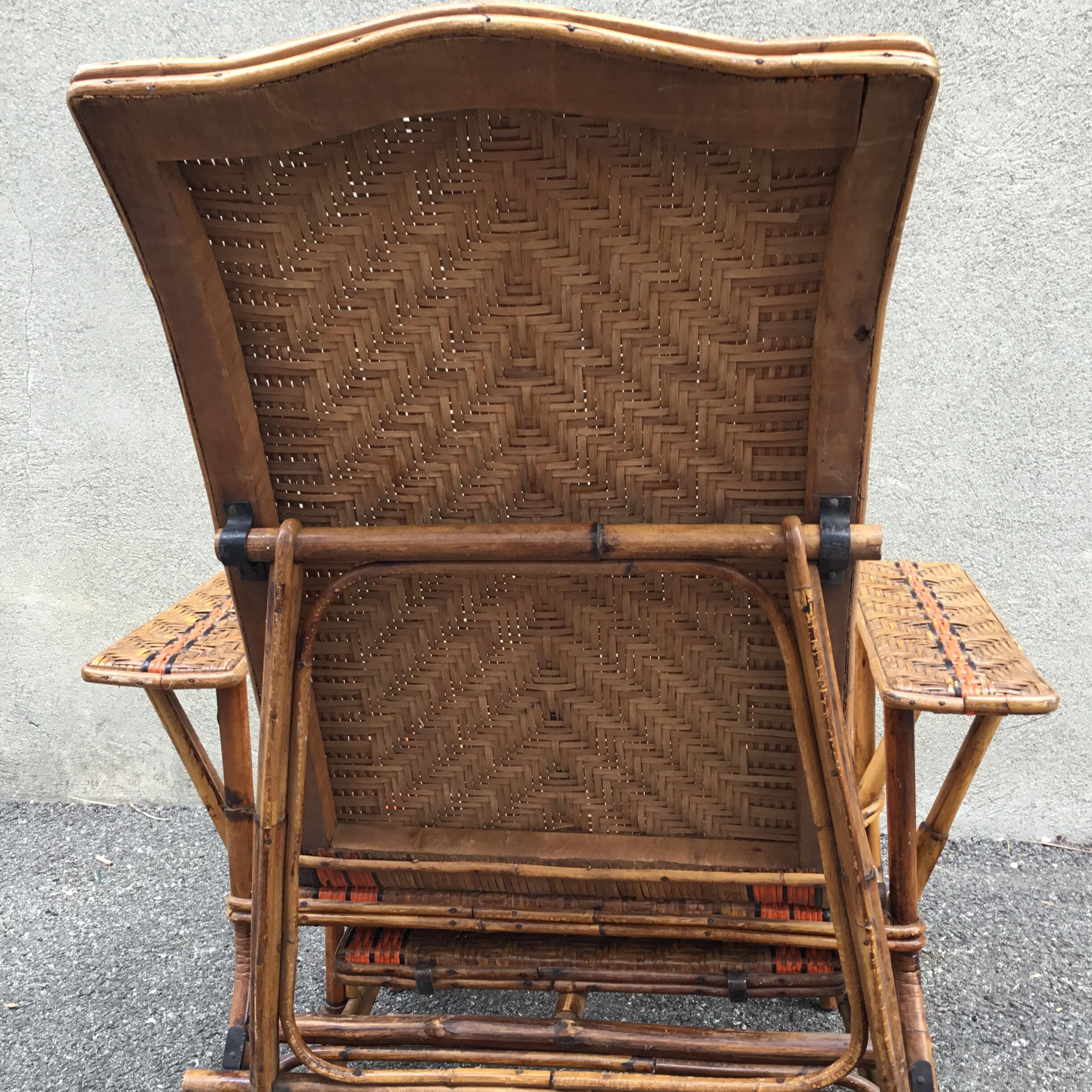 Wicker relax armchair