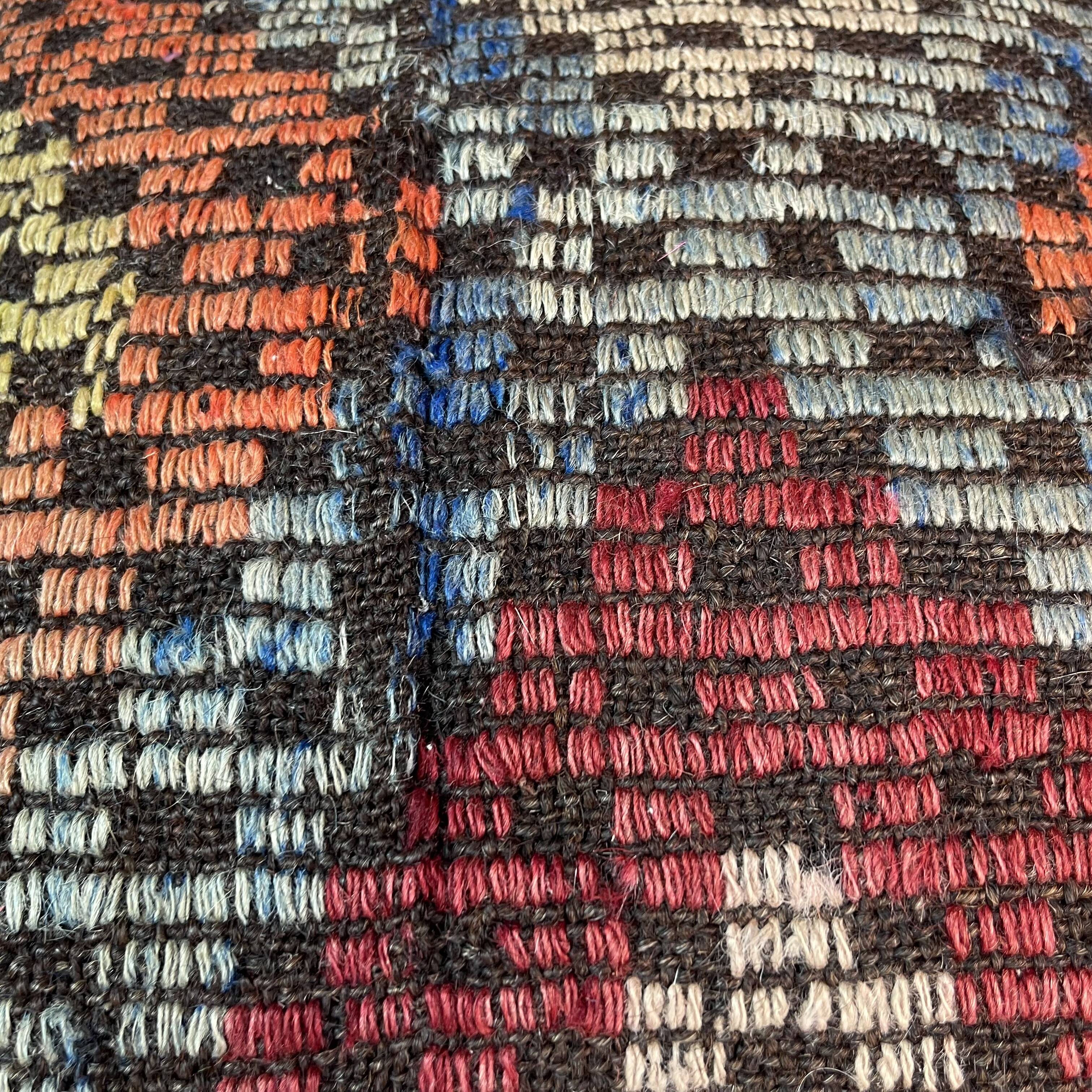 VINTAGE TURKISH KILIM CUSHION COVER , 45 X 45 CM