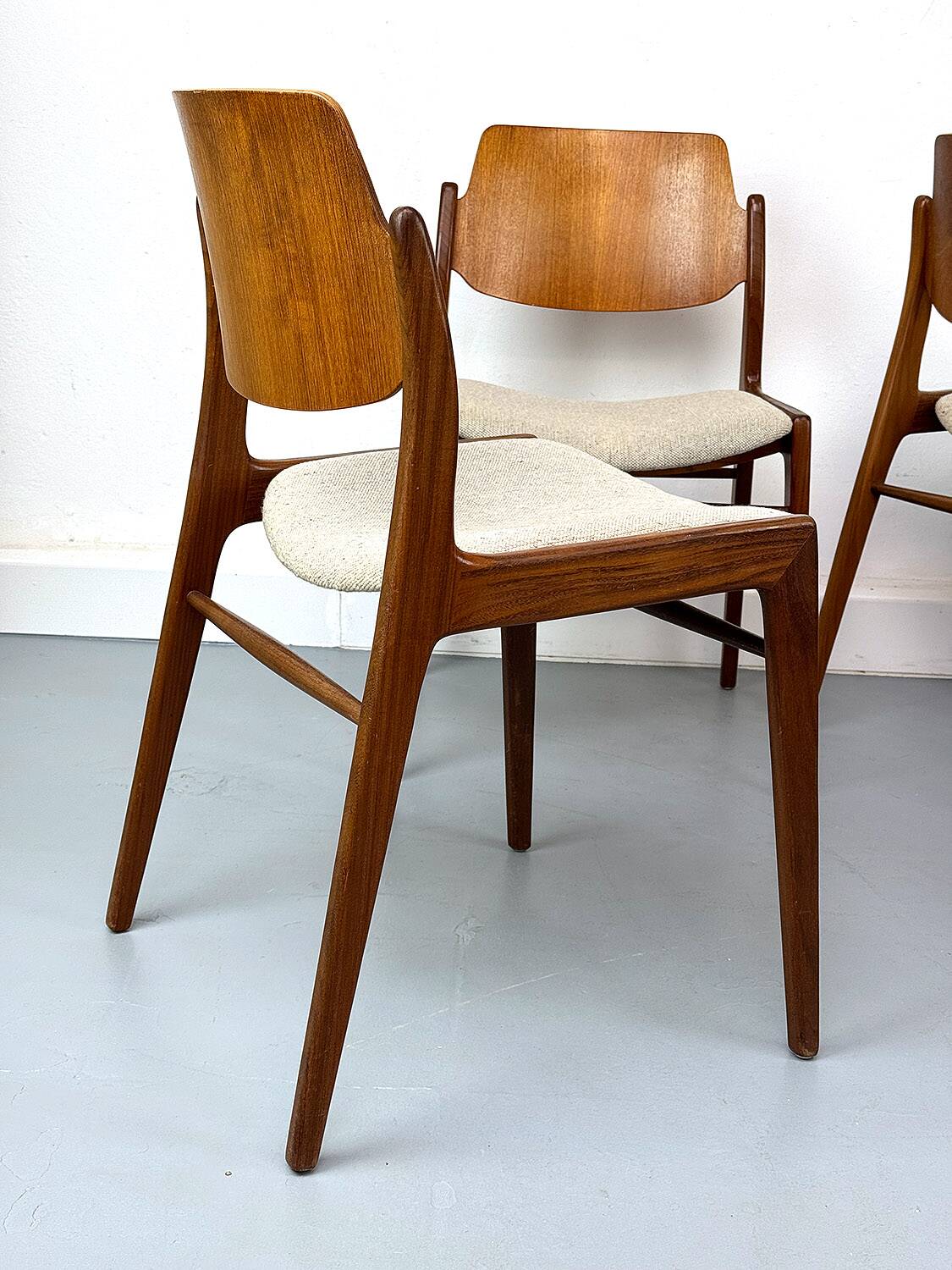 Teak Dining Chairs by Hartmut Lohmeyer for Wilkhahn, 1960s, Set of 6