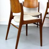 Teak Dining Chairs by Hartmut Lohmeyer for Wilkhahn, 1960s, Set of 6