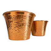CACHE-POTS Cuivre Martelé ANNEES 60