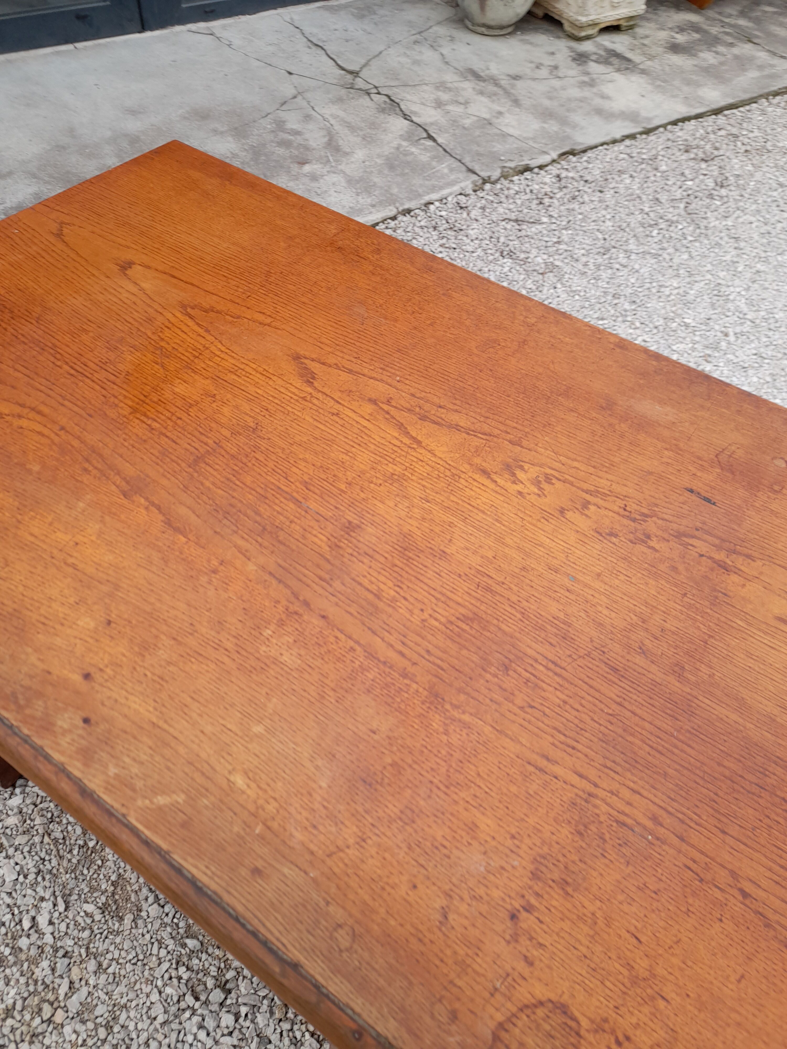 Old oak desk 5 drawers