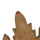 Gold Leaf Sunburst Mirror (Resin, 56cm)
