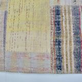 Neutral Colourful Vintage Tribal Kilim sku 3028