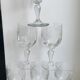 Lot de 6 verres à vin en cristal gravé début xxème