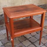 Louis XVI style mahogany and rosewood side table from the 1950s