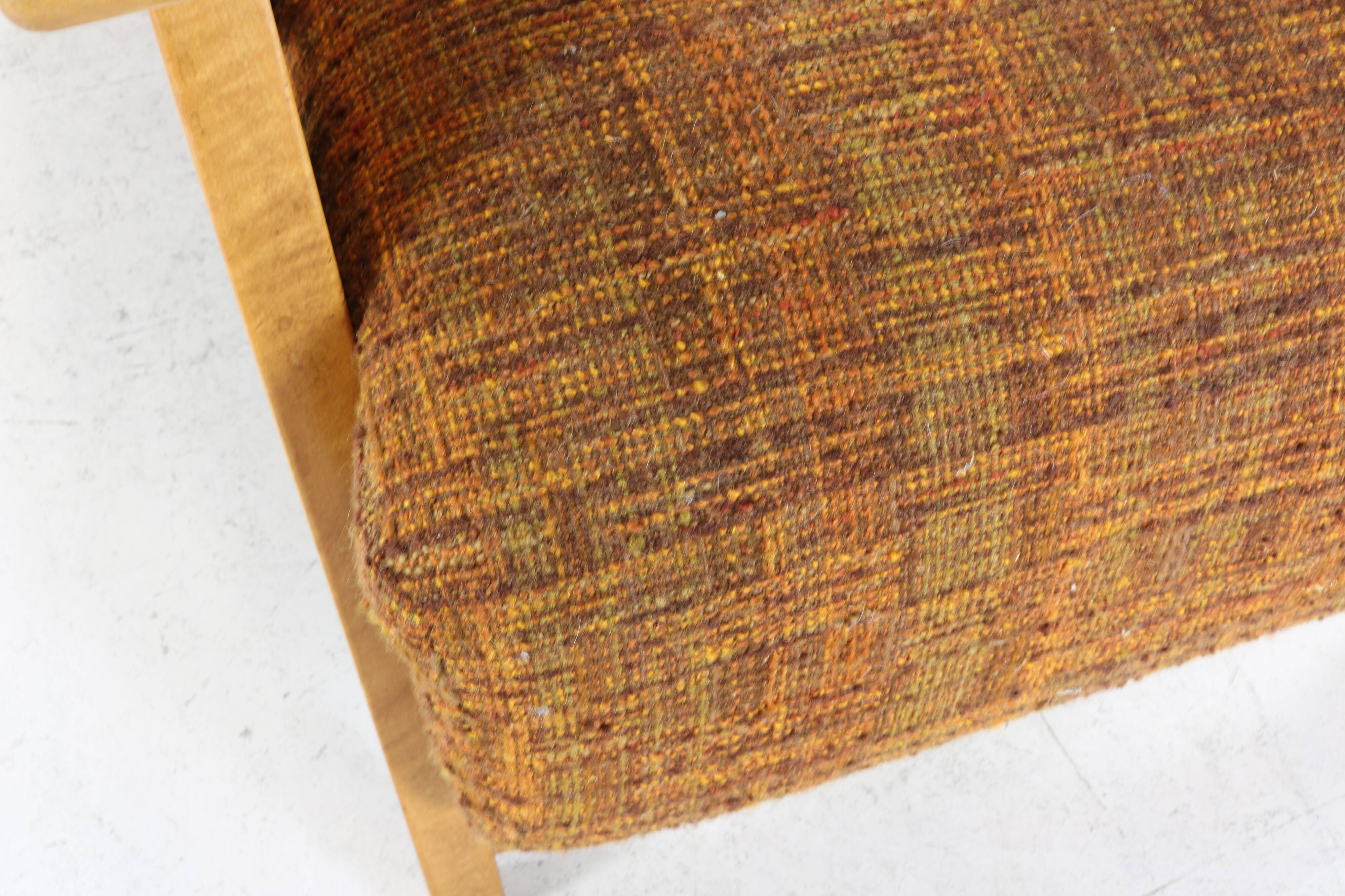 Forties dutch design larger lounge chair attributed to Jan den Drijver