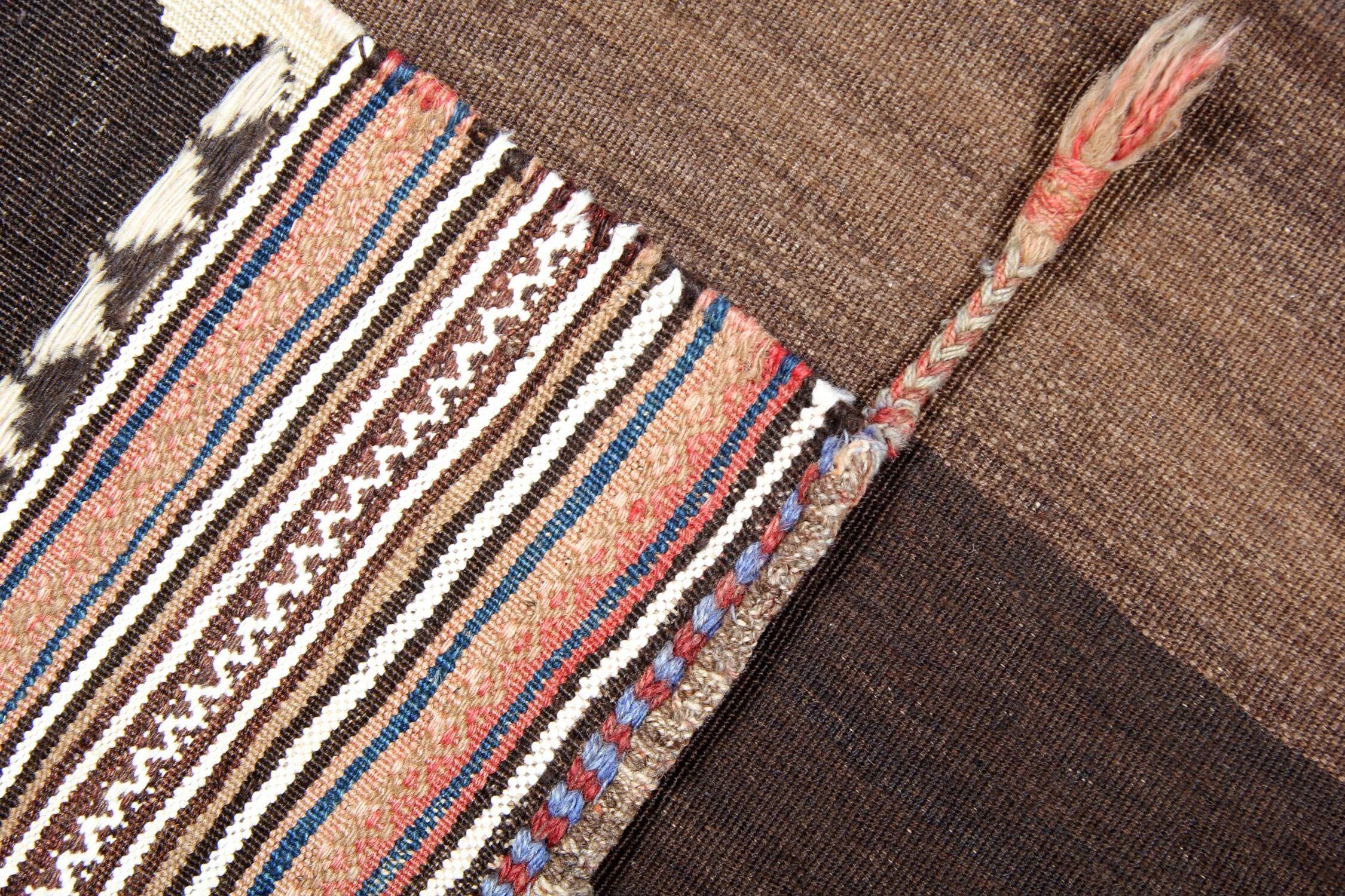 Antique Sofreh Wool Kilim Rug from the 1930s, Undyed, Tribal Flatweave 157x89 cm