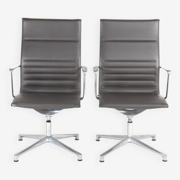 Pair of ICF Una Chair Management office armchairs