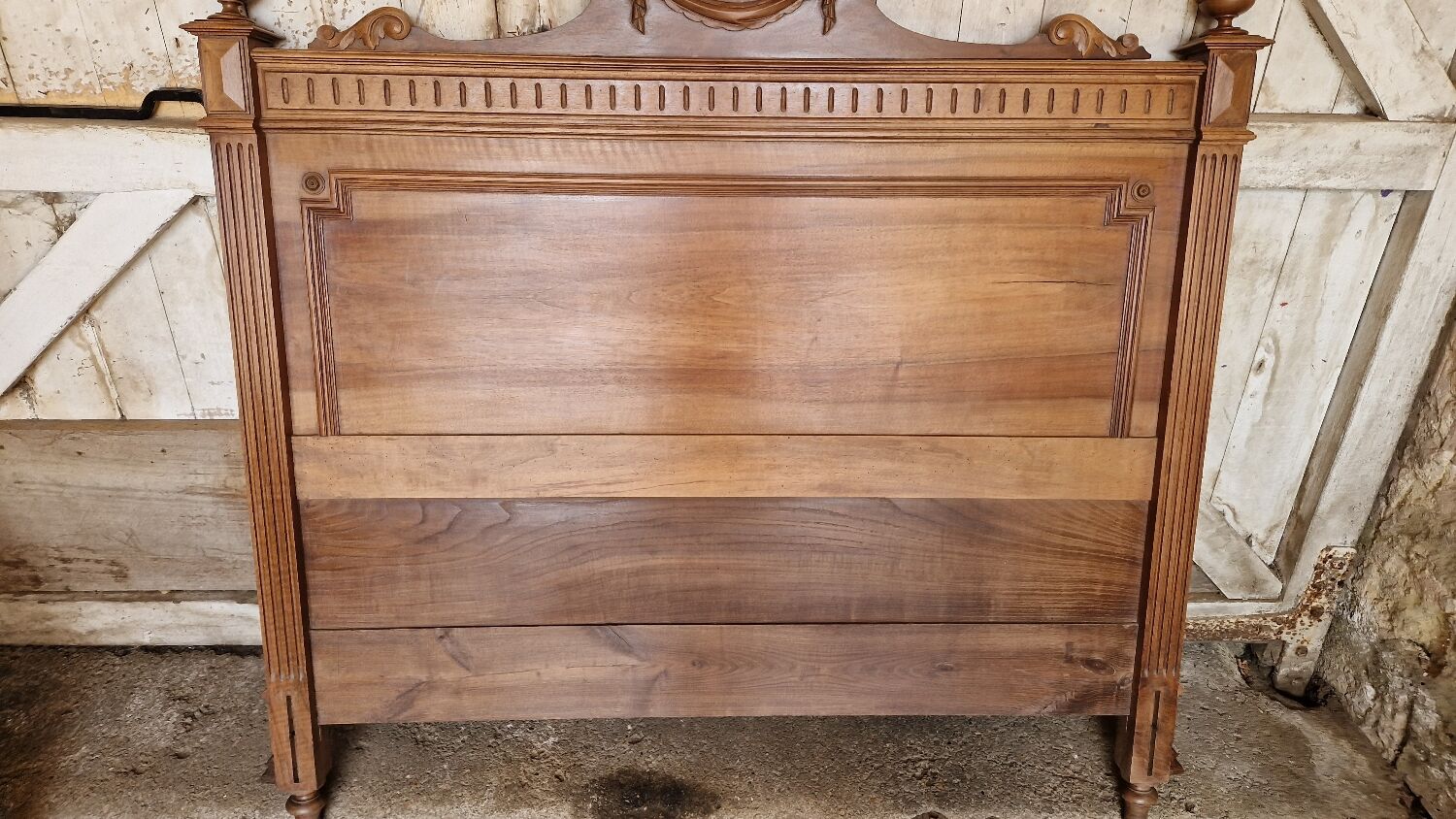 Walnut headboard