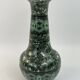 Large green earth-mixed ceramic vase by Jean Gerbino Vallauris