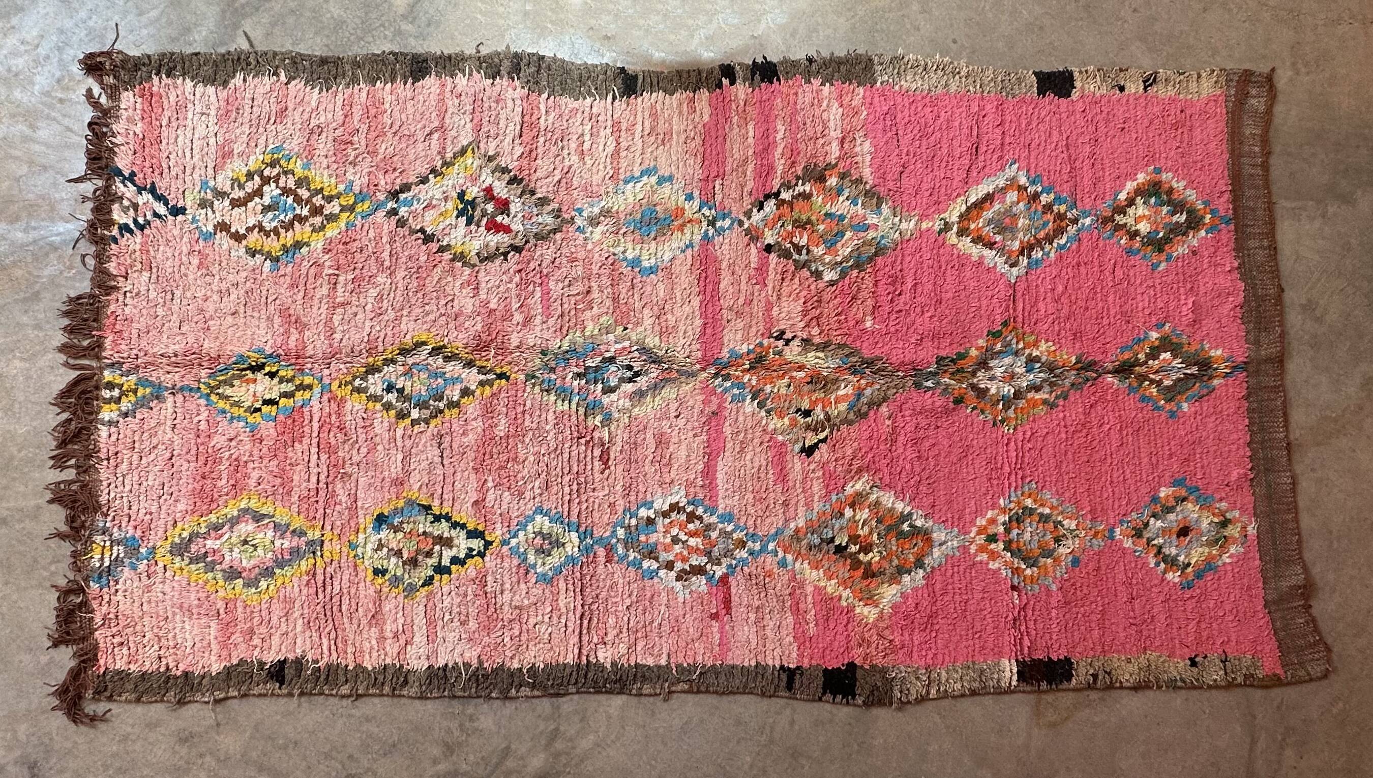 Moroccan rug Pink Boujad - 357 x 196 cm