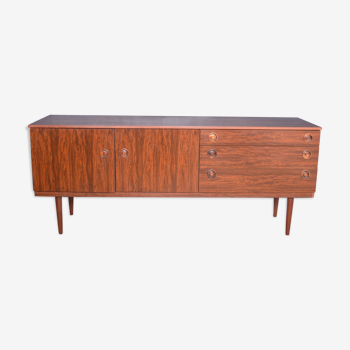 Rosewood Greaves & Thomas retro sideboard cabinet, 1970s