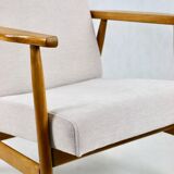 Chaise beige vintage, années 1970