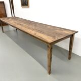 Large XXL Farm Table in Pine – Tapered Legs – L367 cm