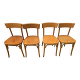 Set of four vintage bistro chairs