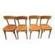 Set of four vintage bistro chairs