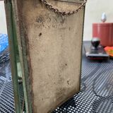 Barber mirror with painted decoration