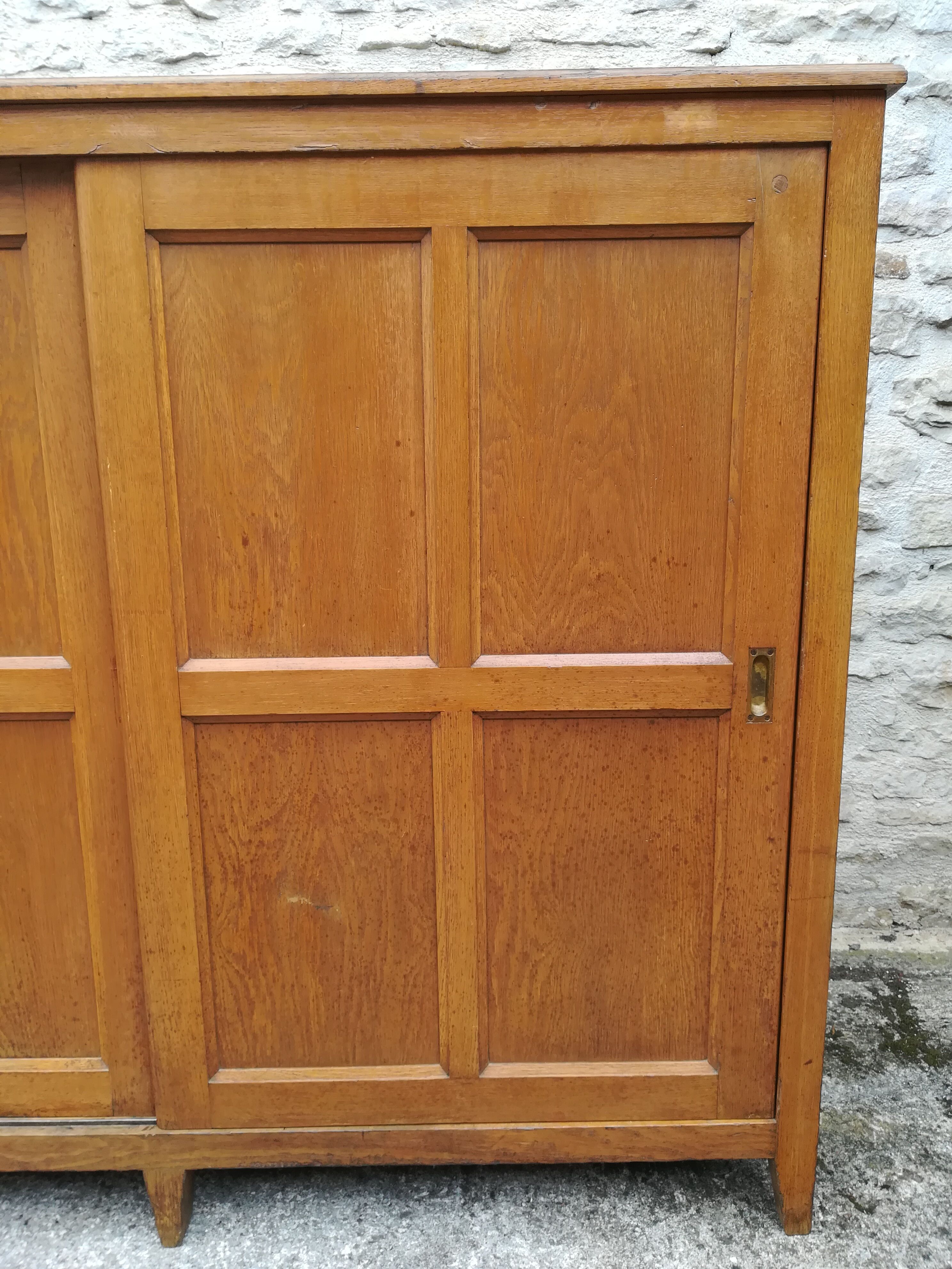 Furniture has two sliding doors