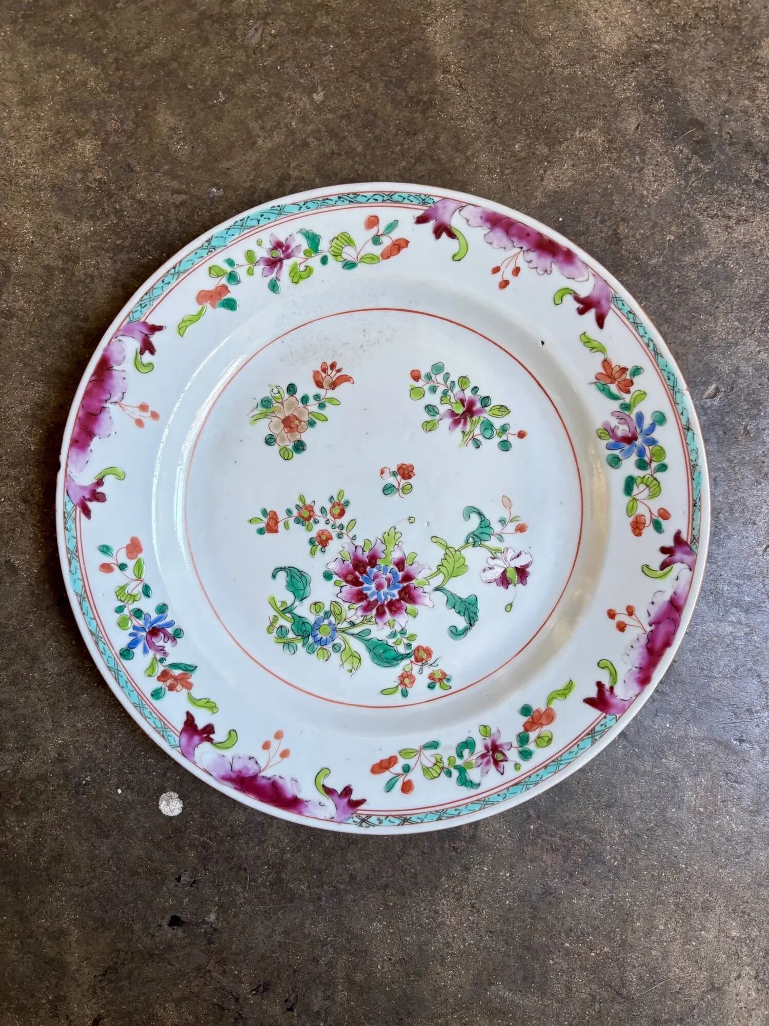 Assiette plate Compagnie des Indes n°10