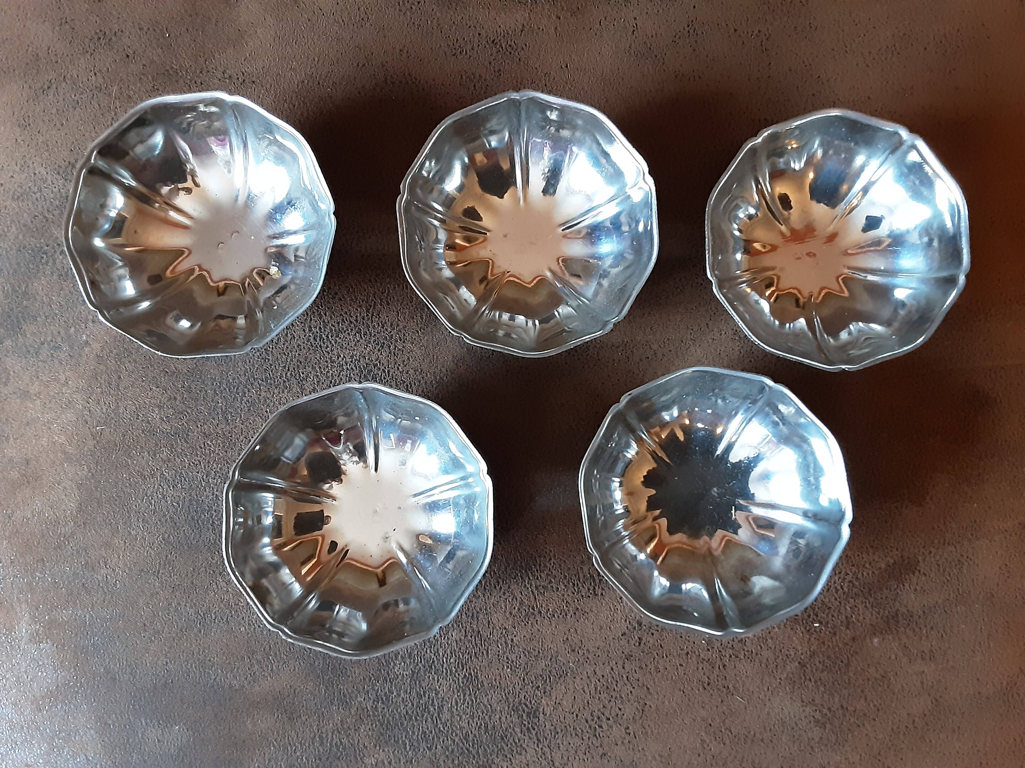 Lot de 5 coupes inox