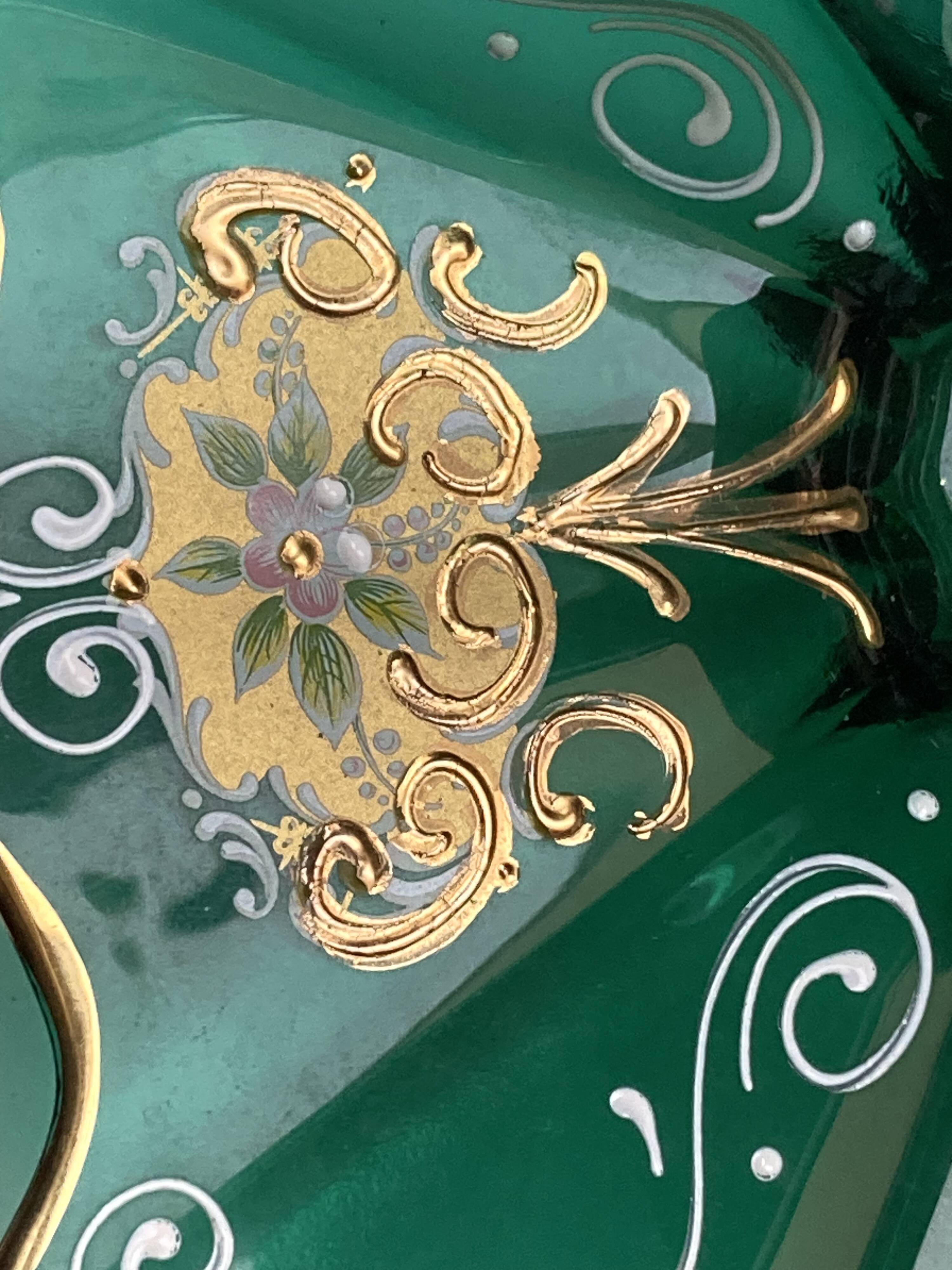 Trefouchi pocket emptier, 24K Murano decoration, signed