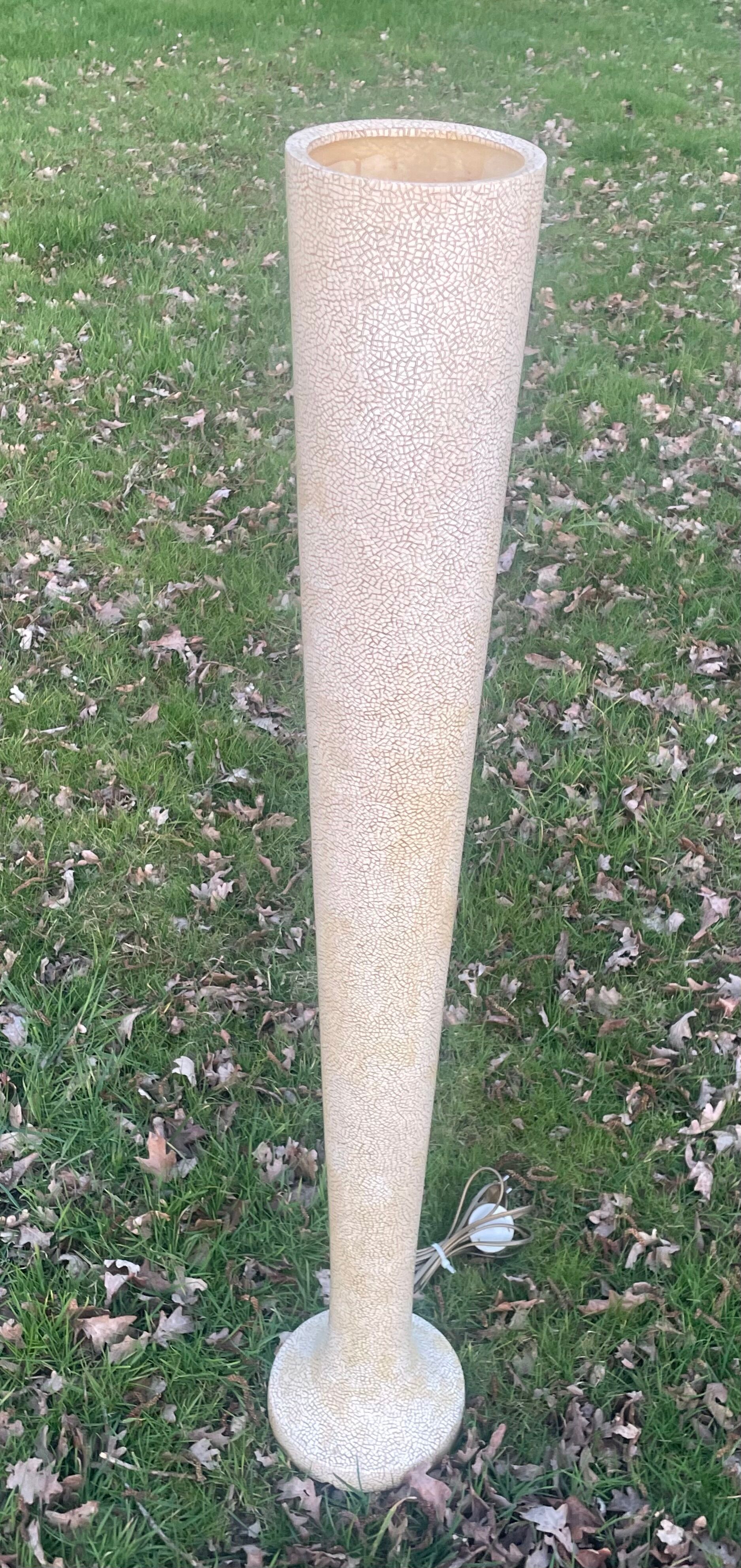 Atmosphere lamp, Italian design exhibition model, fiberglass circa 1970 - 121 cm