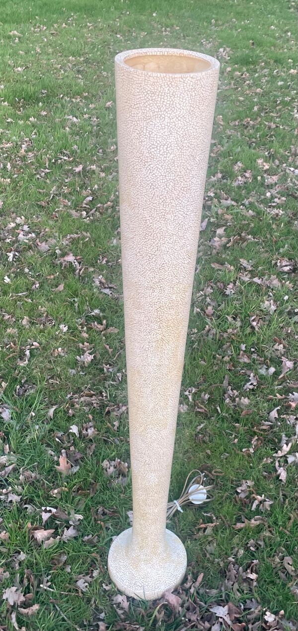 Lampe d'ambiance, modèle d'exposition design italien, fibre de verre vers 1970 - 121 cm