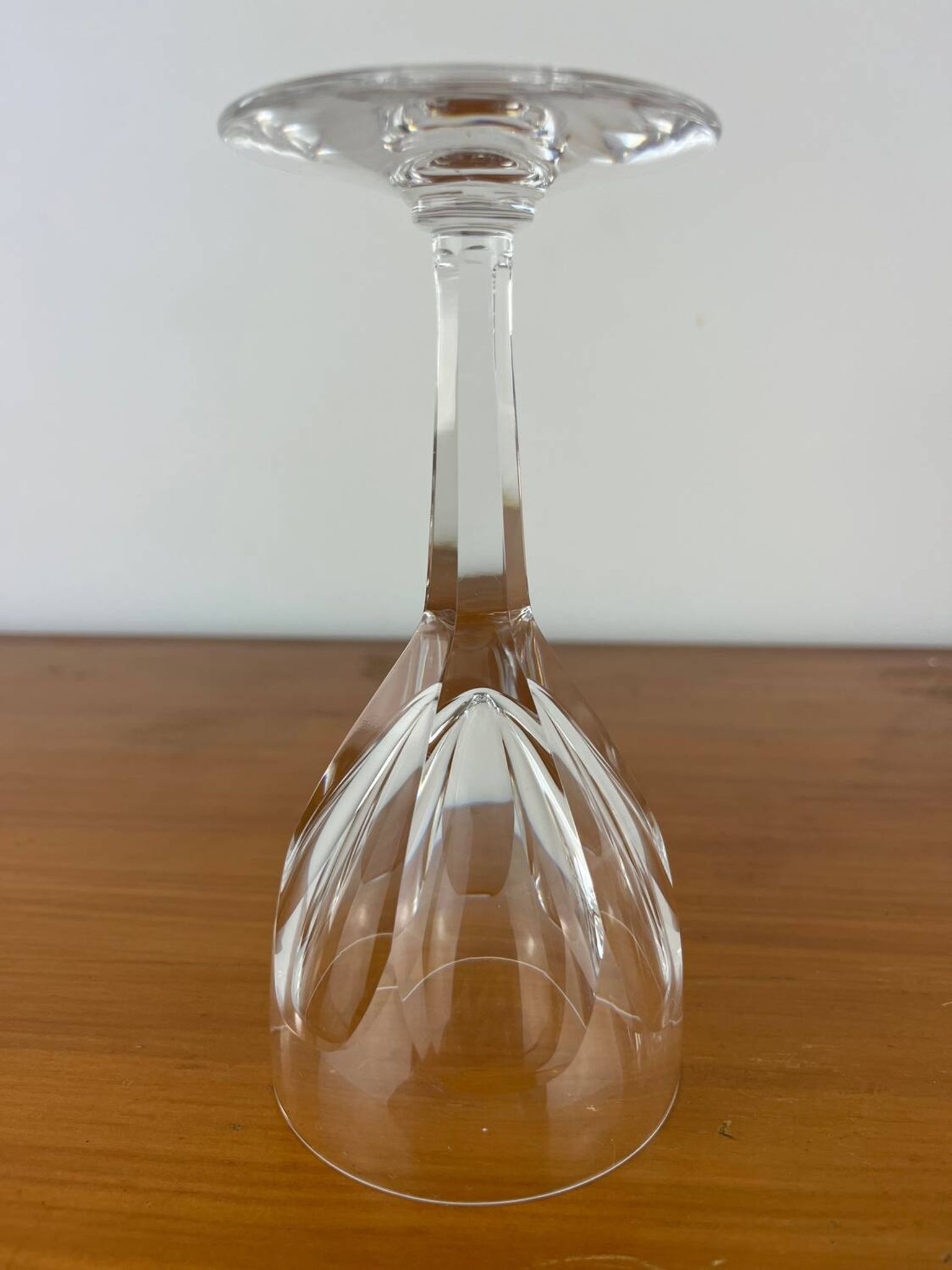 12 crystal wine glasses Lorraine Lemberg Bristol size