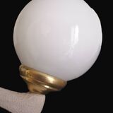 Art Deco lamp with stoneware resin sculpture, 1960s