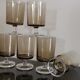 Set of 6 water glasses Cavalier Luminarc smoked vintage 70'S